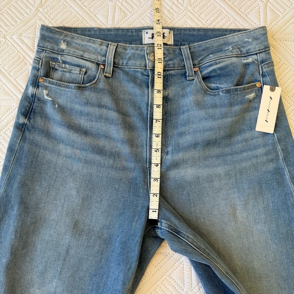 PAIGE Anessa Ankle Length Wide Leg Jeans Size 31 Helena - Picture 8 of 16